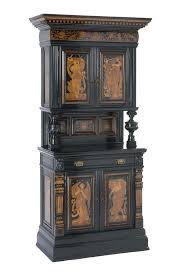 One Of Four Shelves From An Ebonised And Penworked Cabinet Decorated With Figures Of Amor Mors Fama And Fortuna Gr Antique Furniture Cool Furniture Antiques