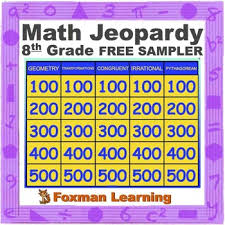 Rd.com knowledge facts past jeopardy! 8th Grade Math Jeopardy Common Core Review Game Free Sampler By Foxman