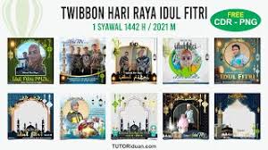 Cara Membuat Desain Twibbon Idul Fitri 1442 H Dengan Coreldraw Free Cdr Eid Mubarak 2021 Youtube