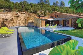 Combien coûte un abri de piscine fixe ou amovible ? Piscine Semi Enterree En Beton Arme Diffazur Piscines