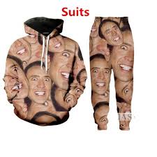 Wish express is a knockout from sports equipment to fitness wear, and everything in between. New Fashion Hot Famous Actor Nicolas Cage Hoodie Pants Sweatshirt 3d Print Unisex Funny Space Wish
