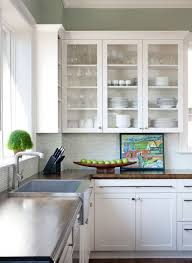 Visually search the best antique white kitchen cabinets and ideas. House Of Turquoise Glass Kitchen Cabinets Modern Farmhouse Kitchens Glass Cabinet Doors