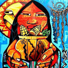 Colorear dibujo de colorear con números online o pintar esta imagen un arco y flecha gratis para los niños en el ordenador o tableta gráfica. Jesus Flores Walpaq Arte Mapuche Arte Indigena Murales