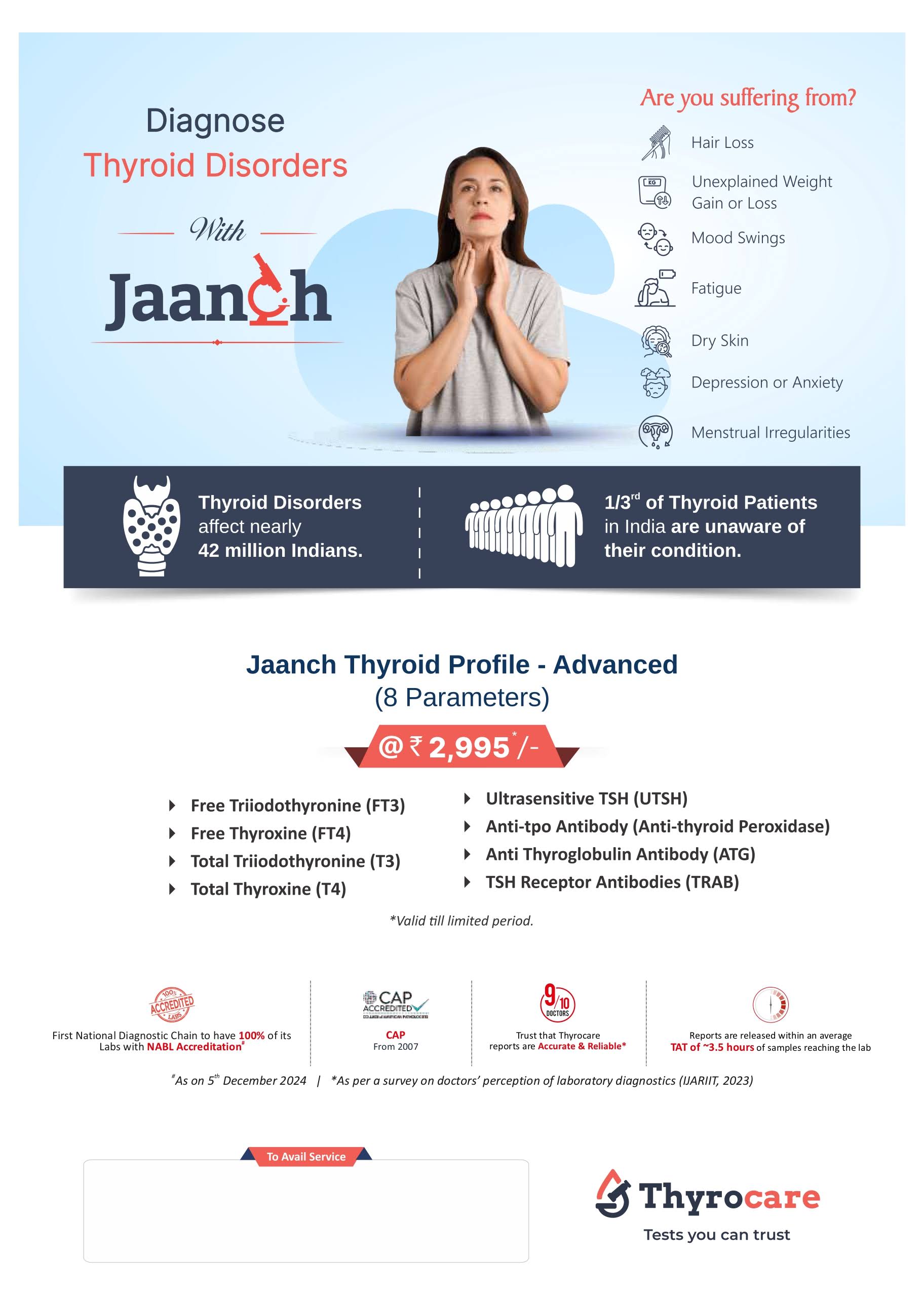 JAANCH THYROID PROFILE - ADVANCED