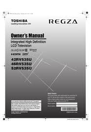 They offer a unique offering of channel packages, which means you can pay for what you want. Toshiba Regza 42rv535u Owner S Manual Pdf Download Manualslib