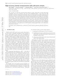 We did not find results for: Pdf High Accuracy Inertial Measurements With Cold Atom Sensors