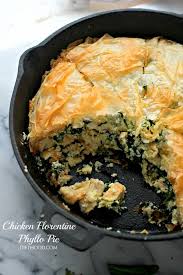 Chicken Florentine Phyllo Pie Diethood Diethood Phyllo Recipes Chicken Florentine Phyllo