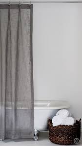 Grey Fabric Shower Curtain Standard And Extra Long Sizes Extra Long Shower Curtain Long Shower Curtains Fabric Shower Curtains