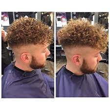 Planet Hair Beauty On Instagram Merm Man Perm Left Hair Is Wet Planethairandbeauty Permed Hairstyles Perm Hair Men Curly Hair Men