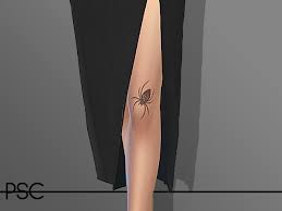 Posted on april 24, 2017. Proudsimcreations Spider Knee Tattoo