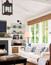 He was decorated for his services in the military A Blue White Americana Style Living Room And A Clad Home Sale Coastal Decorating Living Room Black Living Room Country Living Room