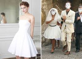 Robe Delphine Manivet Pour La Redoute 169 A Droite Mariage D Emma De Caunes Robe De Mariee Robe Mariage Hiver Robe De Mariee Courte
