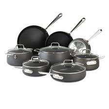 13 Piece Hard Anodized Nonstick Cookware Set I All Clad