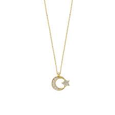 Hayalet Kolye Modelleri Ve Fiyatlari Altin Ay Yildiz Kolye Pirnus Diamond