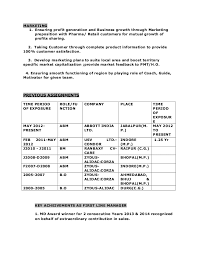 Your sales resume isn't a trophy case. Resume For Post Of Regional Zonal Manager