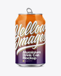 Download 350ml Glossy Aluminium Drink Can Mockup In Can Mockups On Yellow Images Object Mockups PSD Mockup Templates