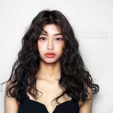 Korea Beauty Salon Culture Nature 2017 Trend Gray Hippie Style Femalehairstylestrends Long Hair Styles Curly Asian Hair Curly Hair Styles