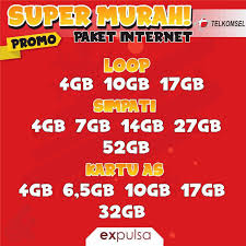 Cr — belum lama ini telkomsel mengeluarkan satu paket dengan harga yang sangat murah sekali, kuota 10 gb hanya dibanderol dengan harga rp 10 saja. Paket Data Kuota Internet Telkomsel Cek Dadakan Simpati As Loop Shopee Indonesia