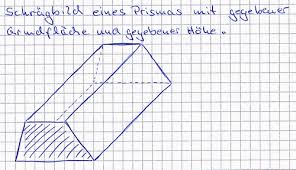 Schragbild Eines Prismas Wie Zeichnet Man Das Mathelounge