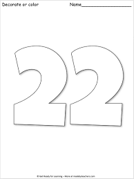 Maybe you would like to learn more about one of these? Giant Number 22 Coloring Page Made By Teachers