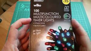 Wilko 200 white led solar string lights wilko. Wilko 100 Multifunction Colour Timer Christmas Lights 7 50 Youtube