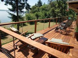 Wood decking is the most popular material for above ground pool deck ideas. Deck Railing Idea Balustrade Exterieure Terrasse Arriere Balustrade Terrasse