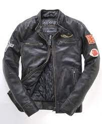 Authentique cuir d'agneau ou de vachette. Superdry Super Jacket Veste En Cuir Veste Cuir Homme Mode Homme