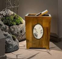 Pattumiera Portarifiuti Bidoni della Spazzatura in Legno ...