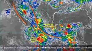 Lluvias muy fuertes con lluvias puntuales intensas (75.1 a 150.0 mm): Pronosticos Del Tiempo La Jornada Videos