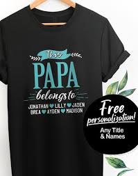 4.7 out of 5 stars with 5285 ratings. Personalized Papa Shirt Papa Gift For Papa Papa Tshirt Grandpa Etsy Dad To Be Shirts Papa Shirt Nana T Shirts