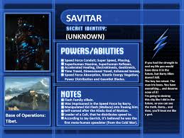 Character Profile Savitar By Camo Flauge Carta