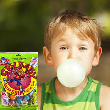 Cry Baby Extra Sour Bubble Gum Candy with 5 Sour Flavors Lemon, Cherry,  Berry, Orange and Apple Flavor Gum Ball Great for Fun Halloween Candy Trick  or ...