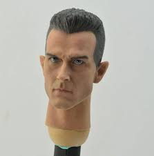 1/6 skala Sammeln Terminator 2 Judgement Day Flüssigkeit Metall Roboter  T1000 Robert Patrick Kopf Sculpt Geschnitzte Modell für 12'' Körper