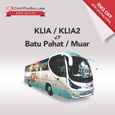 The cheapest way to get from batu pahat to kuala lumpur costs only rm 29, and the quickest way takes just 2¾ hours. Catchthatbus On Twitter Check Out The Latest Route From Airportcoach From Klia Klia2 To From Batupahat Muar Kualalumpur Klsentral Http T Co Qlwumjm2nd