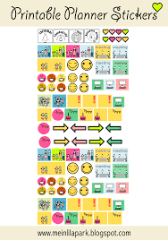 Meinlilapark Diy Printables And Downloads Free Printable Calendar Planner Stick Planner Calendar Printables Planner Stickers Free Printable Planner Stickers