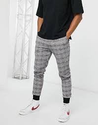 Learn how to draw pants pictures using these outlines or print just for coloring. Another Influence Set Tapered Draw String Sweatpants In Prince Of Wales Plaid Asos