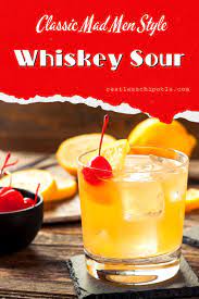 Classic Whiskey Sour Cocktail Recipe Recipe Whisky Sour Recipe Sour Cocktail Whiskey Sour