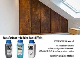 Mobel Verrosten Mit Rostfarbe Echt Rost Effekt Rost Effektfarbe Farben