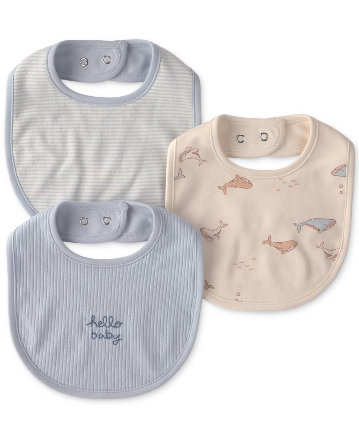 Carter's baby 3-pack whale bibs One