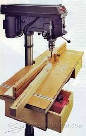 Drill Press Table Plan Drill Press Tips Jigs And Fixtures Woodarchivist Com Drill Press Table Woodworking Workshop Woodworking Furniture Plans
