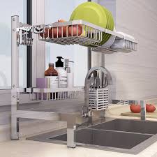 Baffect wall shelf kitchen storage punch free stainless steel spice rack kitchen bathroom shelves for stainless steel 3 tier dish drying rack bowl shelf drainer organizer knife sink dish drainer stainless steel kitchen rack price in bangladesh. 304 Stainless Steel Kitchen Shelf Rack Drying Drain Storage Holders Kitchen Plate Dish Cutlery Cup Drain Rack Kitchen Organizer Racks Holders Aliexpress