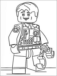 Disegni Da Colorare Per Bambini Lego Polizia 8 Kecebang