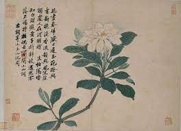 shen zhou gardenia chinese painting china online museum chinese painting painting chinese ink