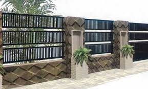 Memiliki karakterisiti yang kuat dan tahan untuk segala cuaca eskteri. Desain Pagar Rumah Minimalis Modern Kombinasi Dengan Batu Alam Bag 1 Centra Batu Alam