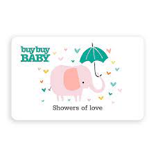 Amazon.com gift card in a hello baby reveal (classic white card design) amazon. Showers Of Love Gift Card Buybuy Baby