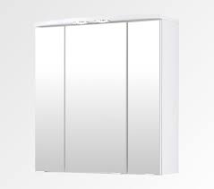 Er schafft nicht nur stauraum, sondern fungiert auch als spiegel und als lichtquelle. Badspiegel Small Rimini Spiegelschrank Mit Beleuchtung 3 Turen 60 Cm Breit Weiss Ebay