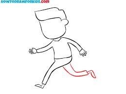 How To Draw A Running Person - Easy Drawing Tutorial For Kids
