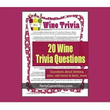 Florida maine shares a border only with new hamp. Wine Trivia Game Printable 20 Wine Trivia Questions Wine Etsy