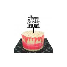 People usually say that mothers are the best teachers in the world. Happy Birthday Mom Ribbon Cake