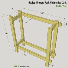 Most racks are used outdoors and provide shelter to protect your wood from the below, we've put together a list of 16 free firewood racks that you can build yourself at home, ranging from blissfully simple to more complex plans. 4 Free Firewood Rack Plans Built From 2x4s Two Under 30